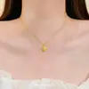 Novo Colar de Alta Qualidade 2026 com Flor de Cinco Pétalas e Cravação de Diamante, Design de Luxo Leve, Zircônia, Colar Versátil para o Dia a Dia