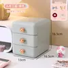 Caixa de Armazenamento de Mesa Estudante Pequeno Rack de Armazenamento Gaveta Simples para Crianças Artigos Diversos Acessórios de Cabelo Papelaria Porta-Canetas de Mesa Armário