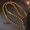 Cadena de Amuleto Budista de Acero de Titanio Original Tailandés Cadena Colgante Cuerda para Colgar Separador de Arena Líquida Dorada Amuleto Budista Cadena Cierre de Resorte Colgante Simple Triple