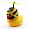Decoração de Carro Pato Amarelo Pequeno, Capacete Tendência do Tiktok para Carros e Motos, Pato Quebra-Vento Estilo Celebridade da Internet Acessório para Carro