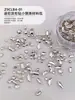Mini flash explosivo diamante unha arte jóias super flash plana em forma de branco diamante zircão pérola mista acessórios para unhas atacado