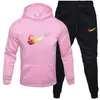 Nuevo Conjunto de Sudadera y Pantalones Deportivos para Hombre Primavera y Otoño 2024 Conjunto Holgado de Moda Juvenil Sudadera Pantalones Casuales Conjunto de Dos Piezas