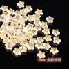 Estrella de cinco puntas de 8 mm agujero recto agujero vertical esmerilado estrella pequeña estrella de cinco puntas esmalte de color antiguo horquilla borla diy hecho a mano cuentas sueltas