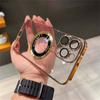 Adecuado para iPhone 17 Pro Funda para Teléfono con Película Protectora de Lente de PC Duro Electrochapado y Atracción Magnética, Cobertura Completa, Anti-Caídas para iPhone 16