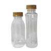Botella de Plástico Transparente Gruesa Personalizada de 250ml Vacía para Bebidas, Botella para Leche Caliente, Té, Ácido Fresco Desechable, Botella PET con Tapa