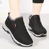 Zapatos de Algodón para Pareja de Viejo Pekín Nuevos para Hombre Invierno con Forro Polar Gruesos Cálidos Nieve Zapatos de Algodón para Papá de Mediana Edad y Viejo Zapatos de Algodón para Hombre