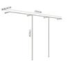 Arara de Parede para Loja de Roupas Cabides de Parede Loja de Roupas Femininas Arara de Chão a Chão Fio de Aço Prateado