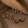 Pendientes Retro Únicos Maillard para Mujer 2025 Nuevos Pendientes Populares Diseño de Nicho Pendientes Elegantes de Gama Alta
