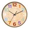 Reloj de Números Árabes Coloridos Impresión Moderna Moda Decoración de Pared Simple para el Hogar Reloj de Pared Amazon Transfronterizo