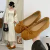 Zapatos Mary Jane estilo francés para mujer, nuevo modelo otoño 2026, zapatos planos de ballet con lazo para combinar con faldas, zapatos de ballerina de noche