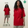 Fábrica Transfronteriza Primavera/Verano 2026 Marca de Moda 305g Corte Holgado Camiseta Básica de Manga Corta para Hombre Niebla Tono Tierra Algodón Puro Camiseta para Hombre