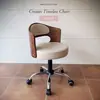 Cadeira Pequena de Computador de Madeira Maciça Simples Mesa Estudante Elevatória Cadeira Pequena para Sala de Estudo Casa Encosto Beleza Cadeira Giratória