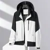 Comercio Exterior Chaqueta Suelta de Montañismo con Costuras para Hombre Primavera y Otoño Chaqueta de Pareja Chaqueta Deportiva de Ocio al Aire Libre Chaqueta Individual