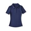 Color Sólido Estilo Europeo y Americano Verano Nuevo Cuello Polo Botones Manga Corta Elástica Ajustada Camiseta Básica para Mujer Top Casual
