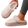 Suministro Exclusivo Transfronterizo de Zapatos de Algodón de Moda Versátiles para Pareja de Invierno con Tacón Cubierto, Botas de Nieve Cálidas para el Hogar con Forro de Felpa y Suelas Gruesas