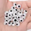 Explosivas Cuentas Planas Redondas de Resina para Bricolaje Ojos de Diablo Agujero Recto Accesorios para Joyería Cuentas Sueltas Pulsera Collar