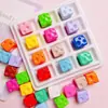 Caja de queso de pintura explosiva, pulsera de cuentas simulada tridimensional para jugar con comida, llavero, cuentas sueltas, accesorios para joyería DIY