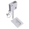 Inodoro de cerámica para el hogar tipo sentadilla con juego de cisterna, inodoro tipo sentadilla a prueba de olores para baño con sistema de descarga