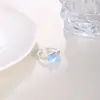 Anillo Abierto Ajustable de Resina Multicolor Gato Estilo Ins para Mujer, Anillo de Dedo Índice de Lujo Ligero de Alta Gama de Nicho