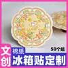 Imanes de Nevera de Papel de Algodón con Diseños Culturales y Creativos de Ciudades Chinas, Gatos de Dibujos Animados, Insignias con Logo Personalizado y Regalos Culturales y Creativos Personalizados