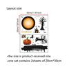 Nueva Calabaza Halloween Negro Horror Halloween Adhesivo de PVC AFH1416 Adhesivo de Pared Decorativo para Dormitorio Transfronterizo