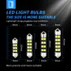 DxzImpuesto No IncluidoDecodificación Canbus Luz de Doble Punta 31/36/39/41mm Luz LED de Lectura para Techo de Coche