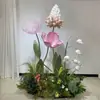 Gran Combinación de Flores Artificiales Paisajismo Centro Comercial Decoración de Escaparate Estéreo Romántico Boda Arte en Papel Jardín de Monet Metabo