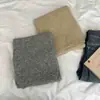 ¡Pedido avanzado de Corea del Sur! Bufanda de Lana de Cachemira de Color Sólido para Mujer Otoño e Invierno Estilo Coreano Cálida Versátil Bufanda Tejida