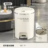 Bote de Basura de Alta Gama para el Hogar con Pedal de Presión, Diseño de Doble Apertura, Cubos Dobles Interno y Externo, Apertura y Cierre Silenciosos, Bote de Basura Multifuncional