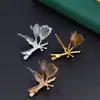 Pasador de Mariposa Móvil Estilo Coreano, Pinza Metálica para Flequillo con Lazo Personalizado, Pasador Simple, Accesorio para el Cabello de Clip Lateral para Mujeres