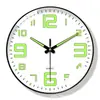 Reloj de Pared Luminoso de 8 Pulgadas Sala de Estar Simple Moderno Silencioso Reloj Decorativo Reloj de Pared Comercio Exterior Transfronterizo Al por Mayor