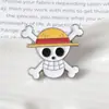 Outlet de Fábrica Broche de One Piece Lufei con Sombrero de Paja Insignia de Metal de Dibujos Animados Insignia Pin Decoración para Bolso