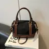 Nova Bolsa de Mão Estilo Almofada Outono e Inverno, Bolsa de Mão Patchwork Fosca de Grande Capacidade, Bolsa de Ombro Único Transversal Estilo Retro para o Dia a Dia