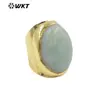 WT-R467 anillo de moda moderno de piedra semipreciosa natural multicolor opcional accesorios de joyería esenciales para el día a día