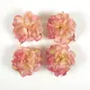 Nuevo juego de 47 piezas de cabezas de rosa rosa simuladas estilo europeo para pasadores de pelo DIY, paredes de flores para bodas y decoraciones de birretes de graduación