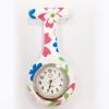 Reloj de Enfermera para Mujer Impermeable Reloj Colgante con Pin Simple Reloj de Bolsillo de Silicona Estudiante Prueba de Batería Reloj de Bolsillo para el Pecho de Doctor