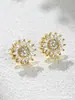Collar para Mujer Transfronterizo Japonés y Coreano Juego de Girasol Cadena de Clavícula Giratoria Anillo Ins Estilo de Lujo