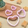 Nuevo Amor Galleta Simulación Molde Cortador de Galletas Forma de Corazón Herramientas de Horneado de Plástico Molde para Pastel de Fondant Arcilla