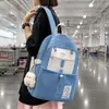 Mochila para Estudiante de Secundaria Niñas Reducción de Carga Protección de Columna Reducción de Peso Ligera Alta Apariencia Súper Ligera Resistente al Desgaste Estudiante de Secundaria Escolar Doble Hombro