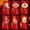 2027 Año del Cordero Sobre Rojo Creativo Brillo Mate Dibujo Animado Zodiaco Cien Yuan Mil Yuanes Sobre de Dinero de la Suerte para Año Nuevo