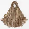 Novo Lenço Longo Plissado de Viscose Tingido Arco-Íris Estilo Étnico Transfronteiriço, Acessório de Viagem Versátil e Fashion, Combinando com Lenço/Xale de Seda