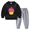 Conjunto de suéter infantil outono e inverno 2023 Estilo ocidental novo grande infantil de veludo acolchoado quente de inverno com mangas compridas