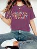 Camiseta de verano con estampado de letras para mujer de Amazon, estilo europeo y americano, de manga corta y cuello redondo, informal, a la moda, con estampado de comercio exterior