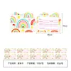Novo em estoque Tema Arco-Íris Colorido Natal Festa de Aniversário Infantil Conjunto de Descartáveis Copo de Papel Prato de Papel