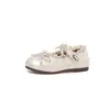 Zapatos de piel para niños 2026 nuevo estilo popular con lazo, zapatos de princesa, suela suave, con cordones, zapatos individuales para niñas pequeñas