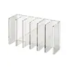 Estante Vertical para Almacenamiento de Cosméticos que se Puede Usar Horizontal y Verticalmente, Paleta de Sombras de Plástico Transparente, Caja de Almacenamiento Clasificada para Productos de Cuidado de la Piel para el Hogar