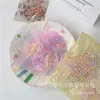 Gomas de Pelo de Goma Gruesas de Colores Coreanas Empacadas al por Mayor Alta Elasticidad No Daña el Cabello Bebé Desechables para Niños y Niñas