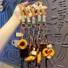 Serie Miu Creativa Cuerda de Mano para Pan de Agua Alcalina Llavero Colgante Lindo Colgante para Llavero de Bolsos de Pareja Pequeño Regalo