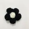 Flores Feitas à Mão DIY Flores Bufantes 4cm Crochê com Fio Feito à Mão Flores de Fio Fofas Acessórios para Roupas Bolsas Suéteres