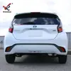 Adecuado para Toyota 21 Aqua Parachoques Trasero Modificado Luz Antiniebla Marco Decorativo Brillante Galvanizado Cubierta Especial para Luz de Freno